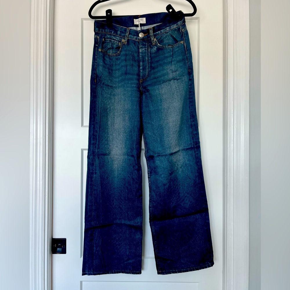 Rag & Bone wide leg pants that look like denim. Soft as butter